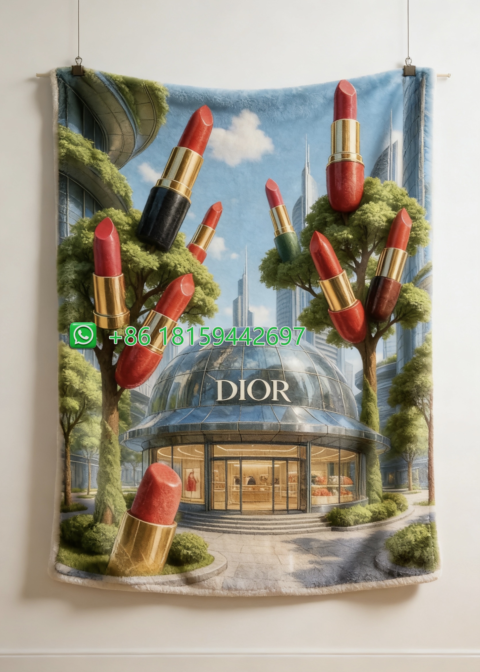 Dior Throw Blankets